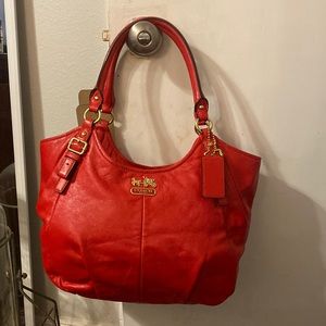 Brand new red coach purse